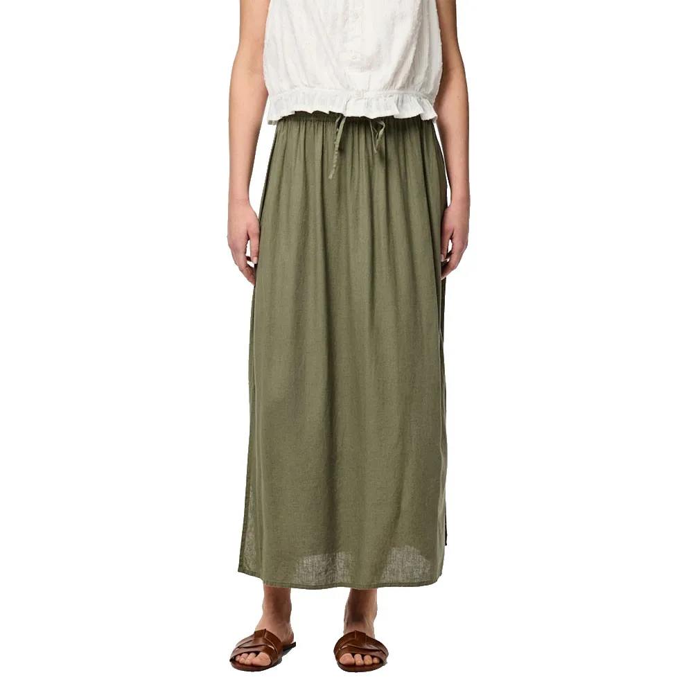 

Юбка Pieces Pia long skirt, зеленый