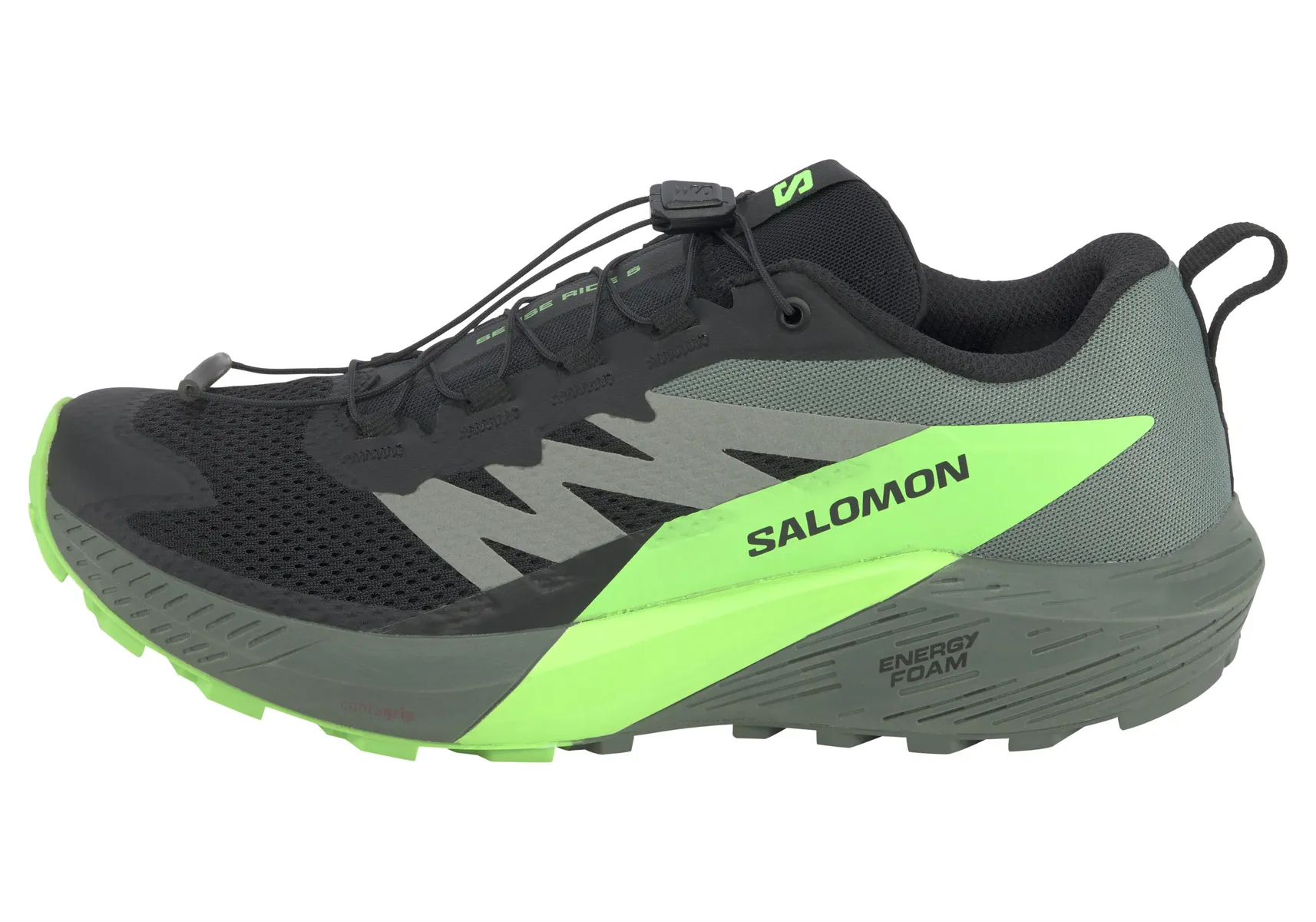 Кроссовки Salomon для бега по пересеченной местности "SENSE RIDE 5", кроссовки для бега по пересеченной местности, зеленый — фото 2