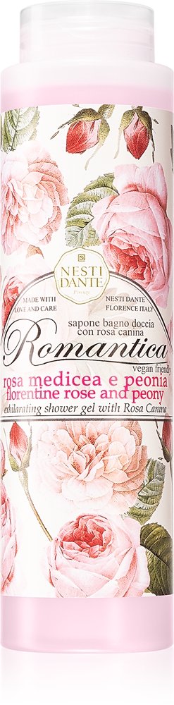 

Гель для душа и пена для ванны Romantica с ароматом флорентийской розы и пиона Nesti Dante, 300 мл