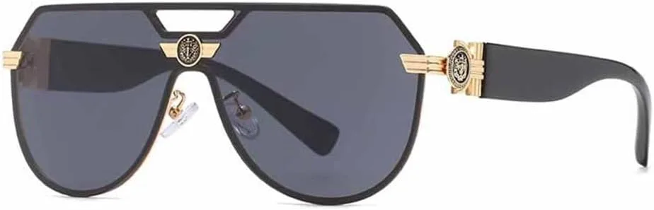 

LVTFCO Модные ретро солнцезащитные очки из смолы с градиентным покрытием для мужчин и женщин, с защитой от УФ-излучения UV400, для вождения, Mtyj080 Black