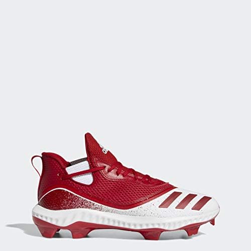 Мужские бейсбольные бутсы adidas Icon V Bounce, белый/красный — фото 3