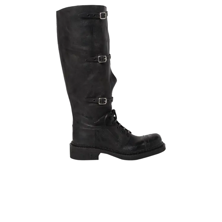 Ботинки Miu Miu Wmns Strapped Calf Boot, Black