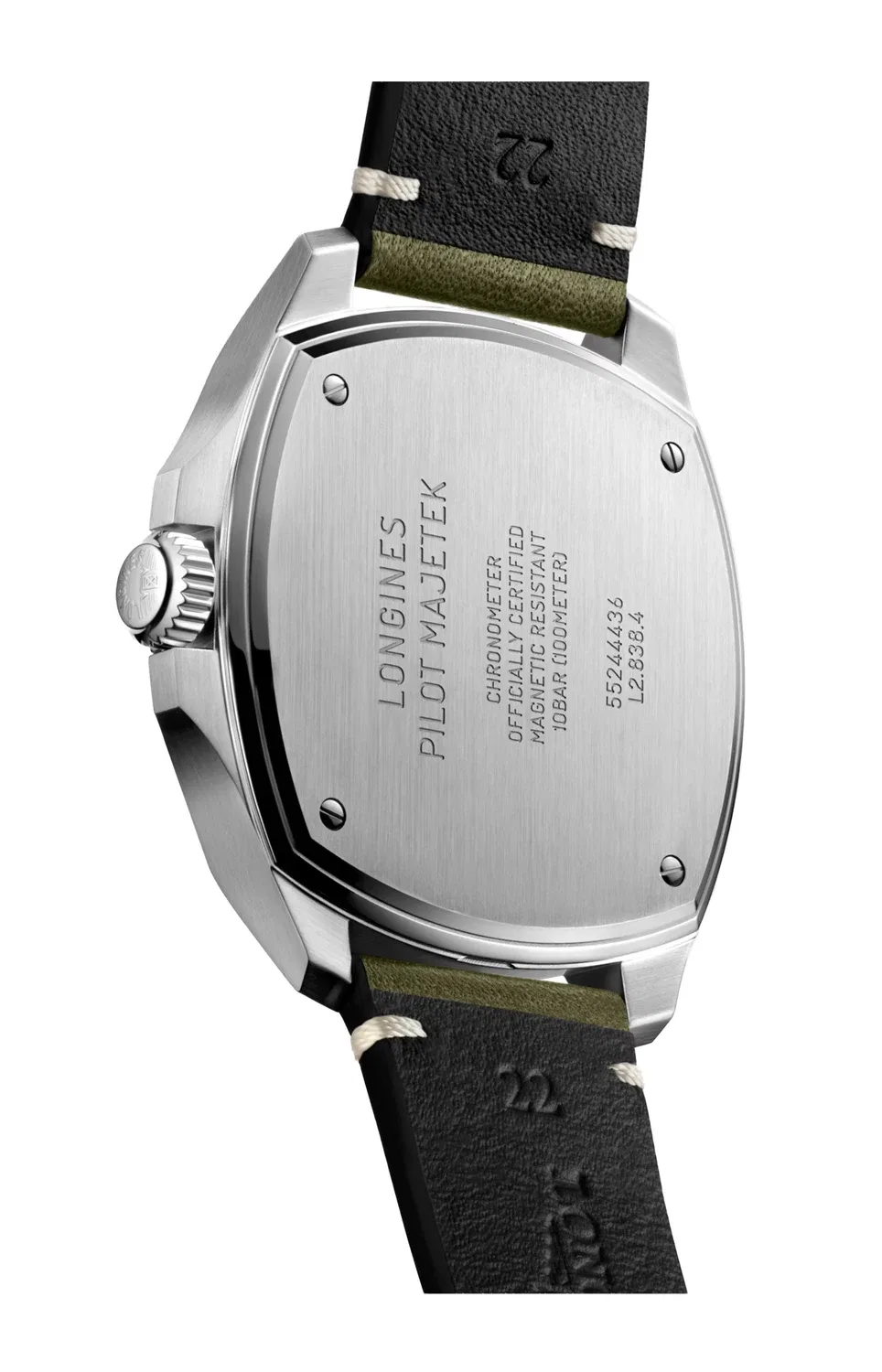 ЛОНЖИН ПИЛОТ МАЖЕТЕК - L2.838.4.53.2 LONGINES, золотой — фото 2