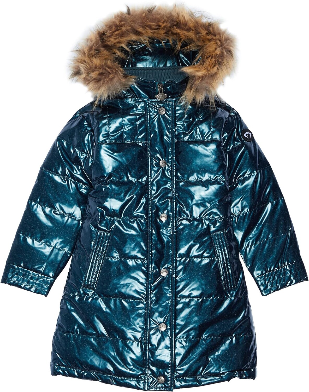 

Пуховик Appaman Long Down Hooded Puffer Coat, цвет Sparkle Ocean