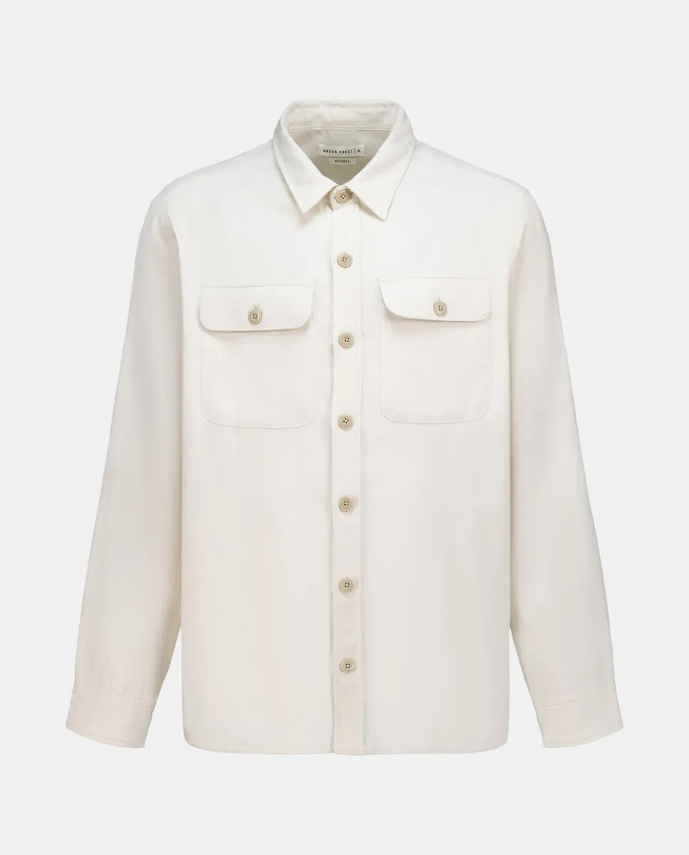 

Рубашка с длинным рукавом для мужчин Green Coast, экрю