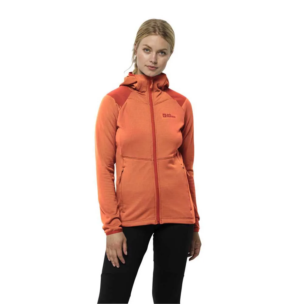 

Флис Jack Wolfskin Kolbenberg full zip, оранжевый