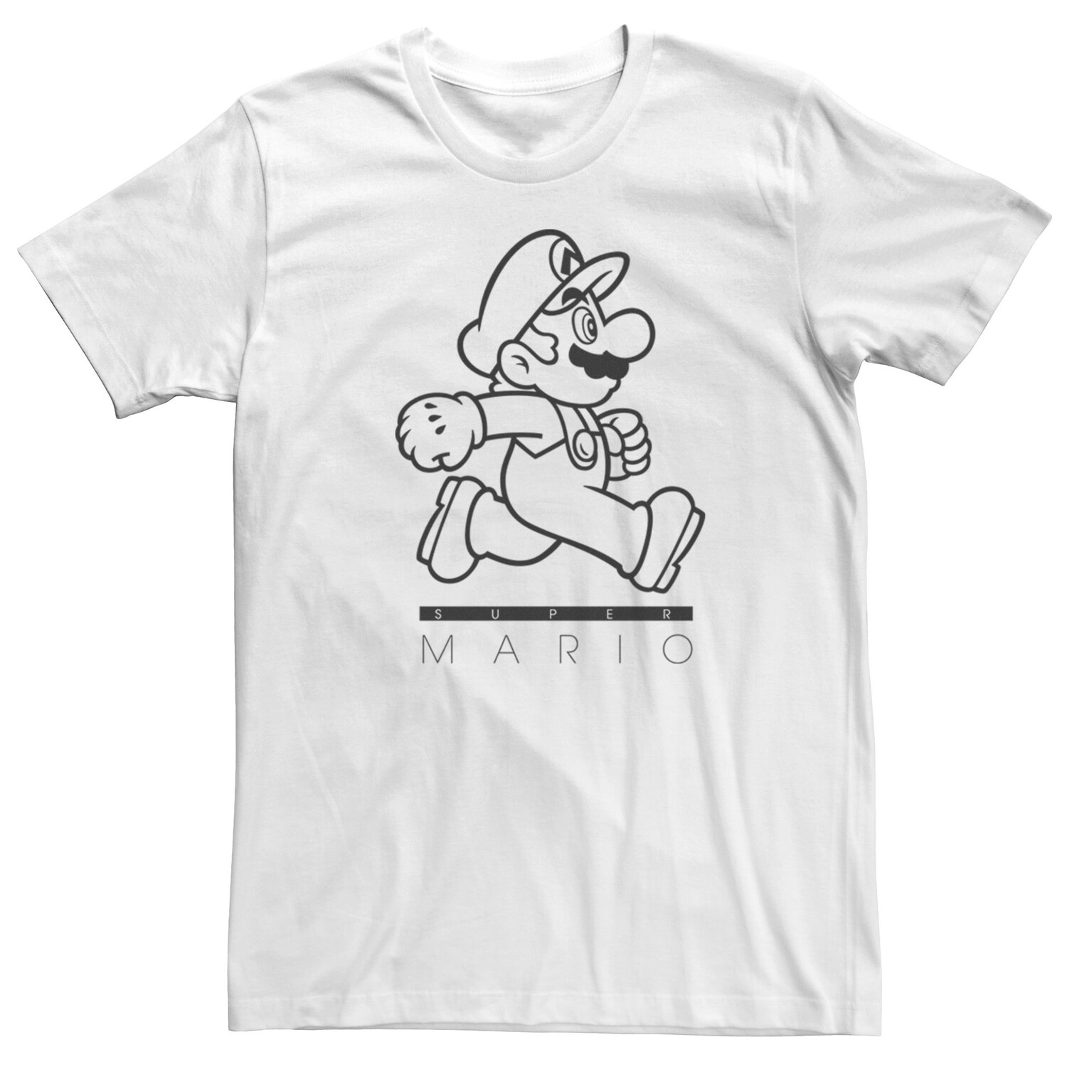 

Мужская футболка Super Mario Bros Run Outline Licensed Character