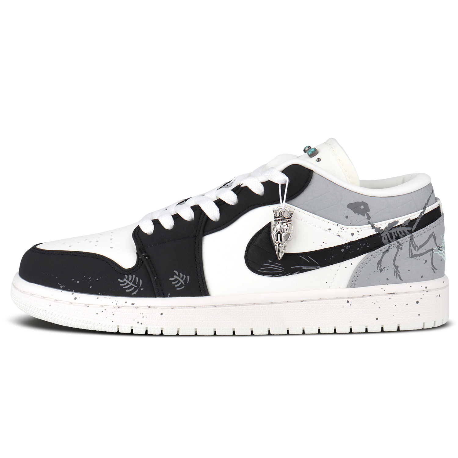 

Jordan Кроссовки Air 1 Low top Vintage мужские, черно-серые