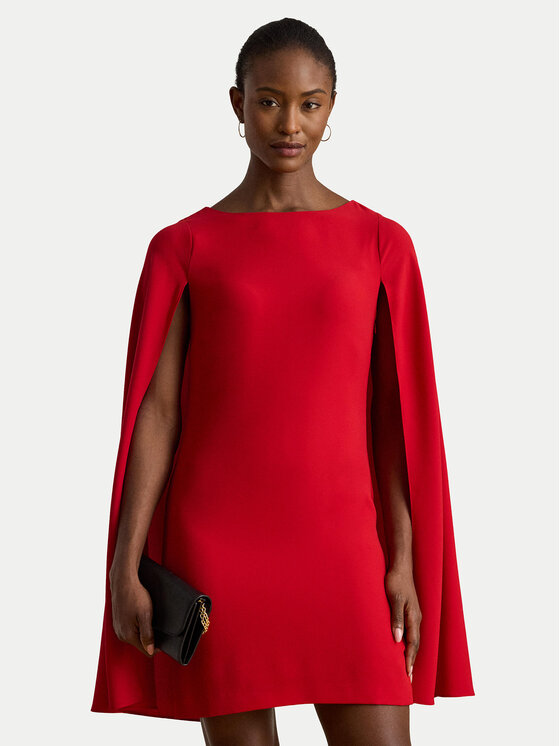 

Коктейльное платье slim fit 253980921004 Lauren Ralph Lauren, красный