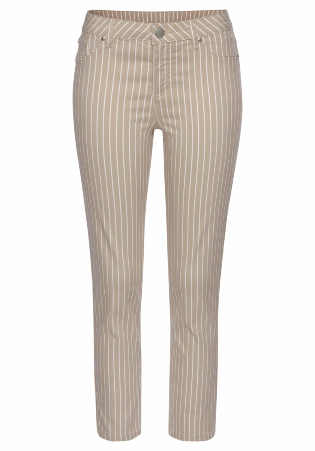 

Леггинсы LASCANA 7/8 Jeggings, цвет sand weiß gestreift