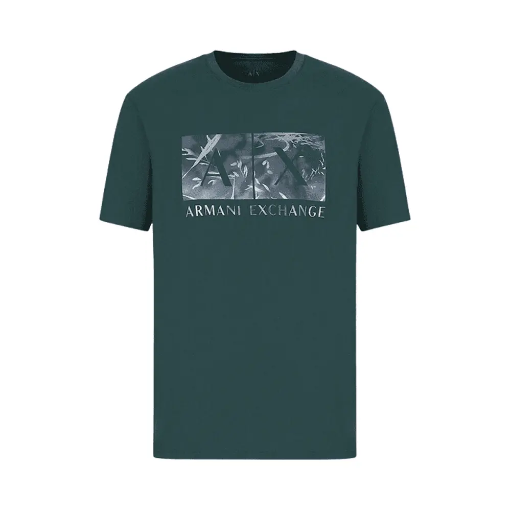 

Футболка мужская темно-зеленая AE SS23 ARMANI EXCHANGE