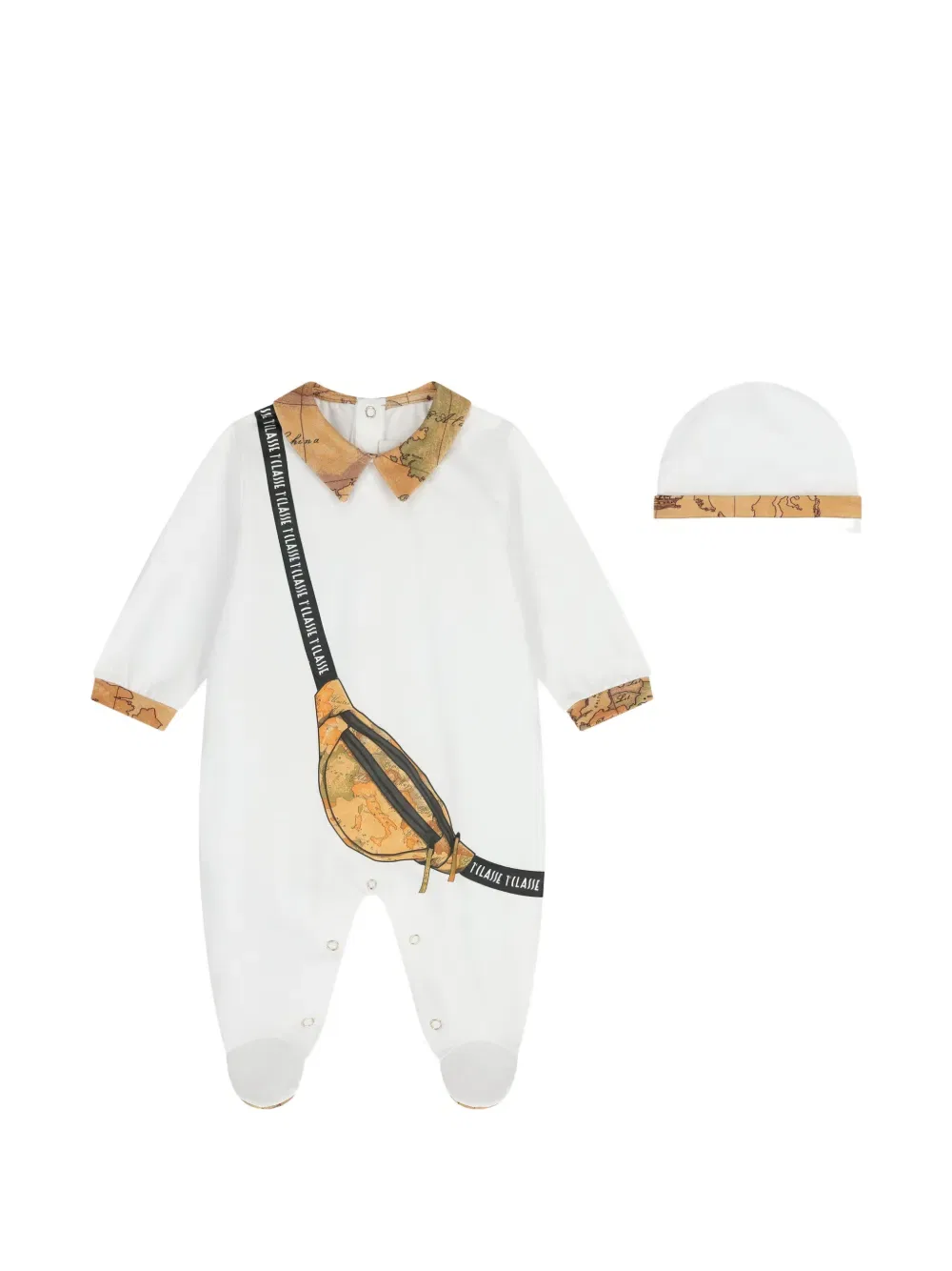 Комплект детского комбинезона с принтом Alviero Martini Kids, белый