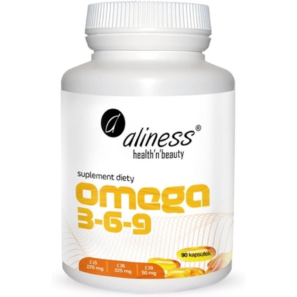 

Aliness Omega 3-6-9 270/225/50 мг - поддерживает работу сердца и мозга - Добавка 90 капсул