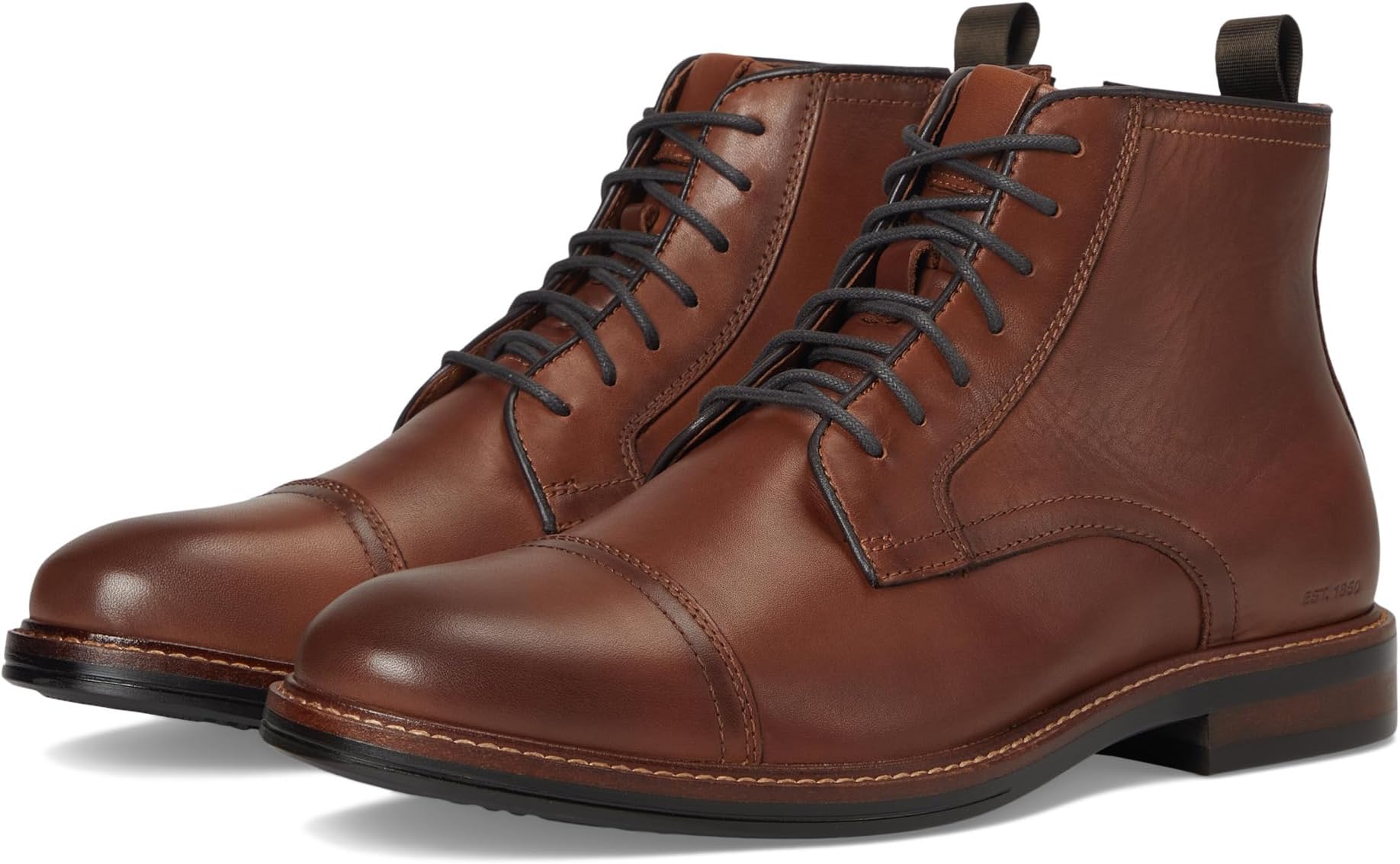 

Ботинки Johnston & Murphy Men's XC+ Durham Cap Toe Boots, Cognac Waterproof Full Grain
