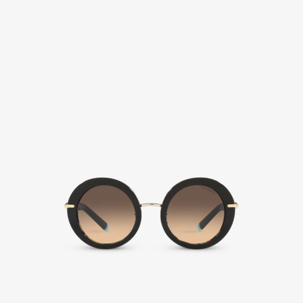 

Солнцезащитные очки Tf4201 в круглой оправе из ацетата и металла Tiffany & Co, черный