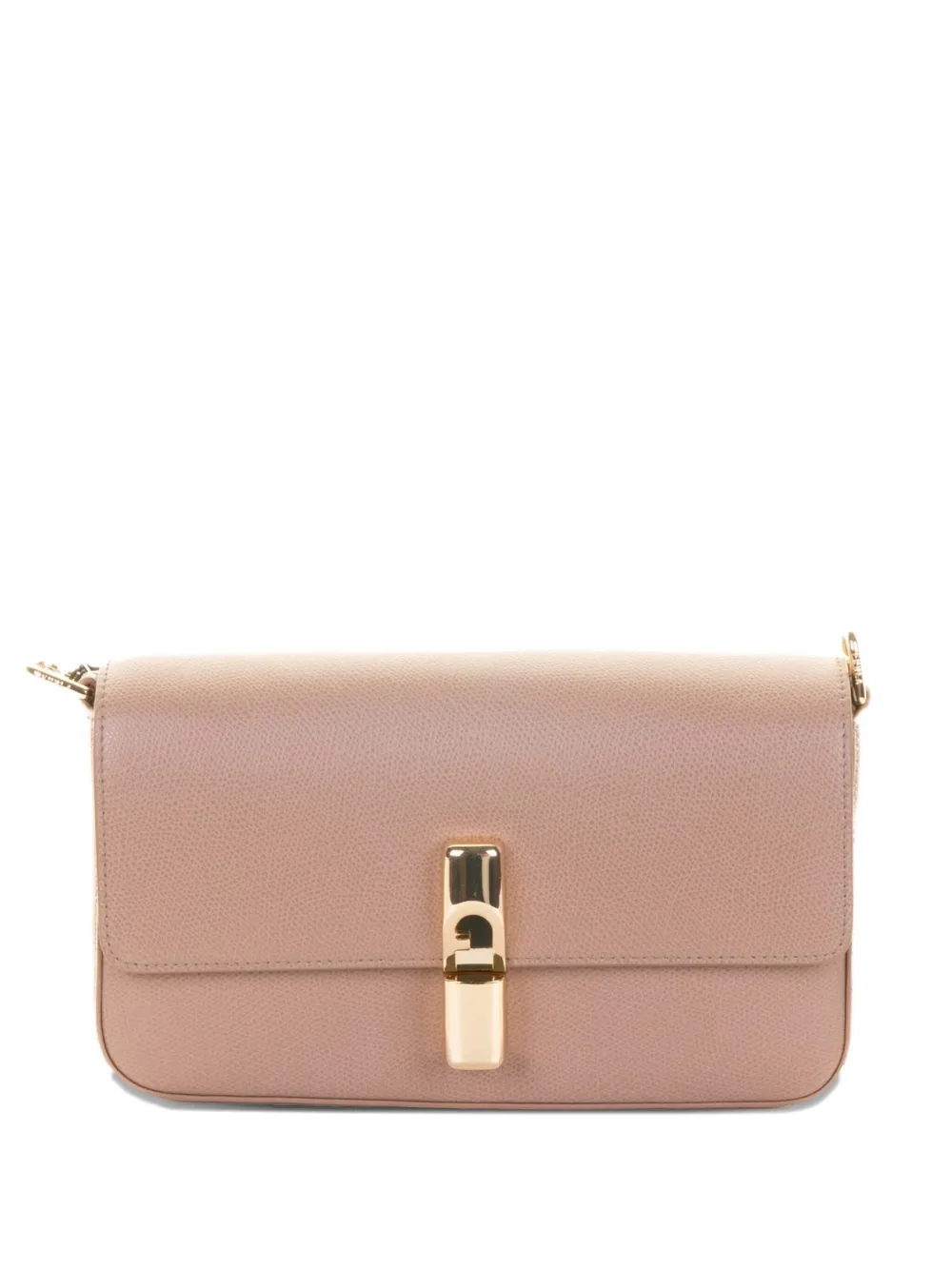 

Кожаная сумка на плечо с застежкой-замком Furla, нейтральный