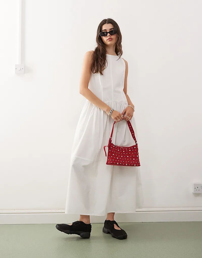 

Платье COLLUSION с высоким воротом белого цвета