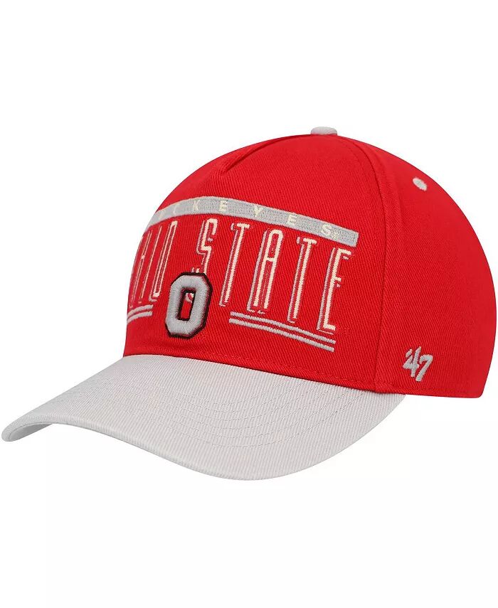

Мужская шапка Scarlet Ohio State Buckeyes Double Header Hitch Adjustable '47 Brand