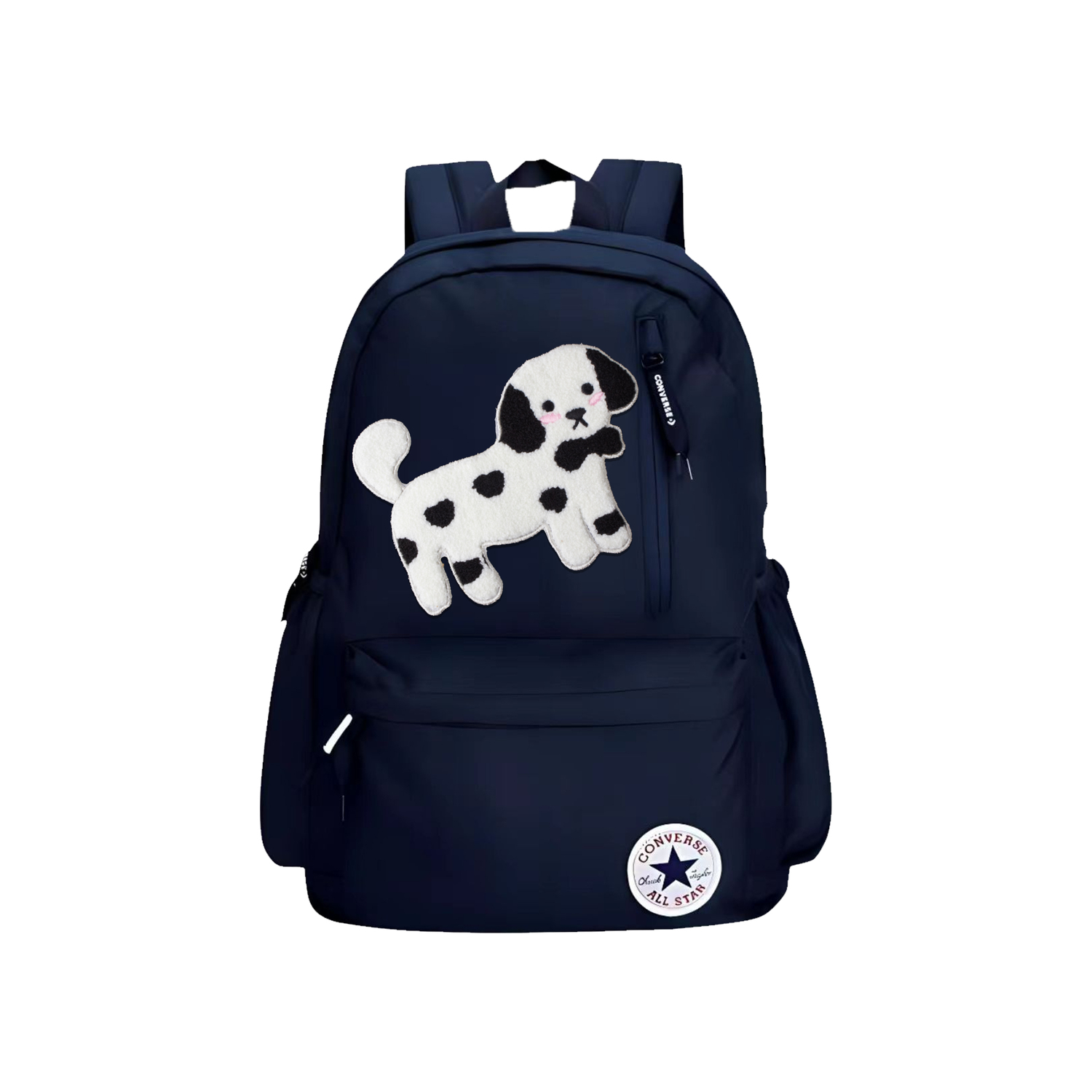 

Converse Полиэстеровый рюкзак среднего размера унисекс тёмно-синий, Puppy Listening to The Sea