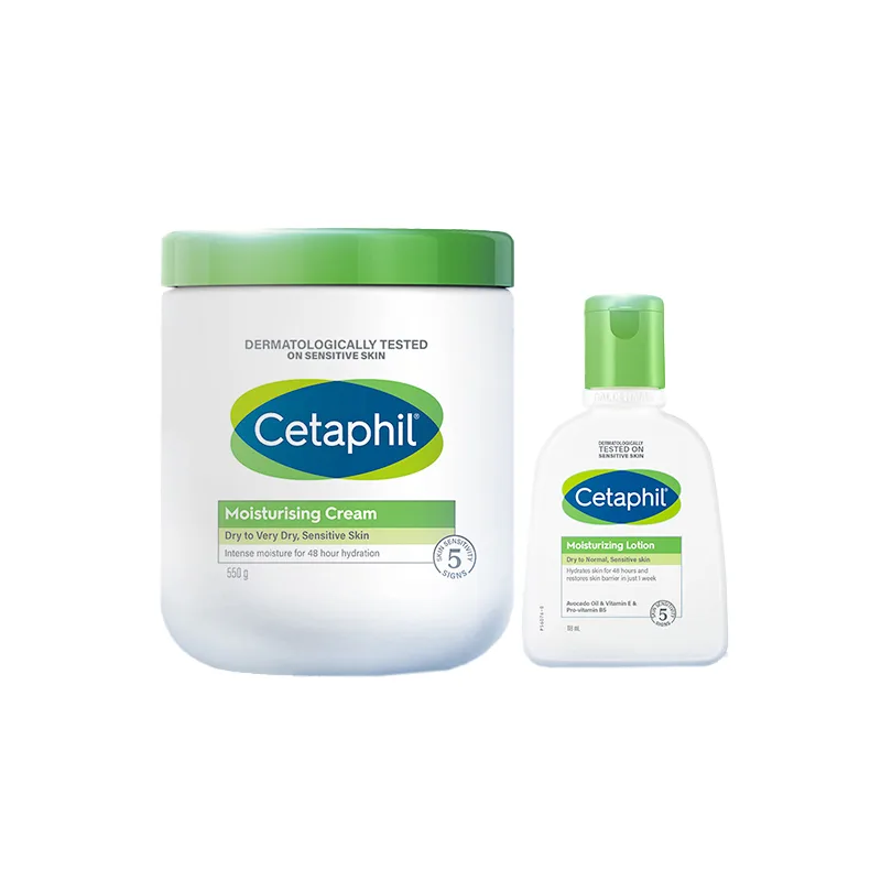 Cetaphil Увлажняющий крем для ухода за кожей, стабилизирующий, питающий и увлажняющий, 550 г + 118 мл, Moisturizing Cream for Hydration 550g+Intensive Hydrating Lotion 118ml — фото 3