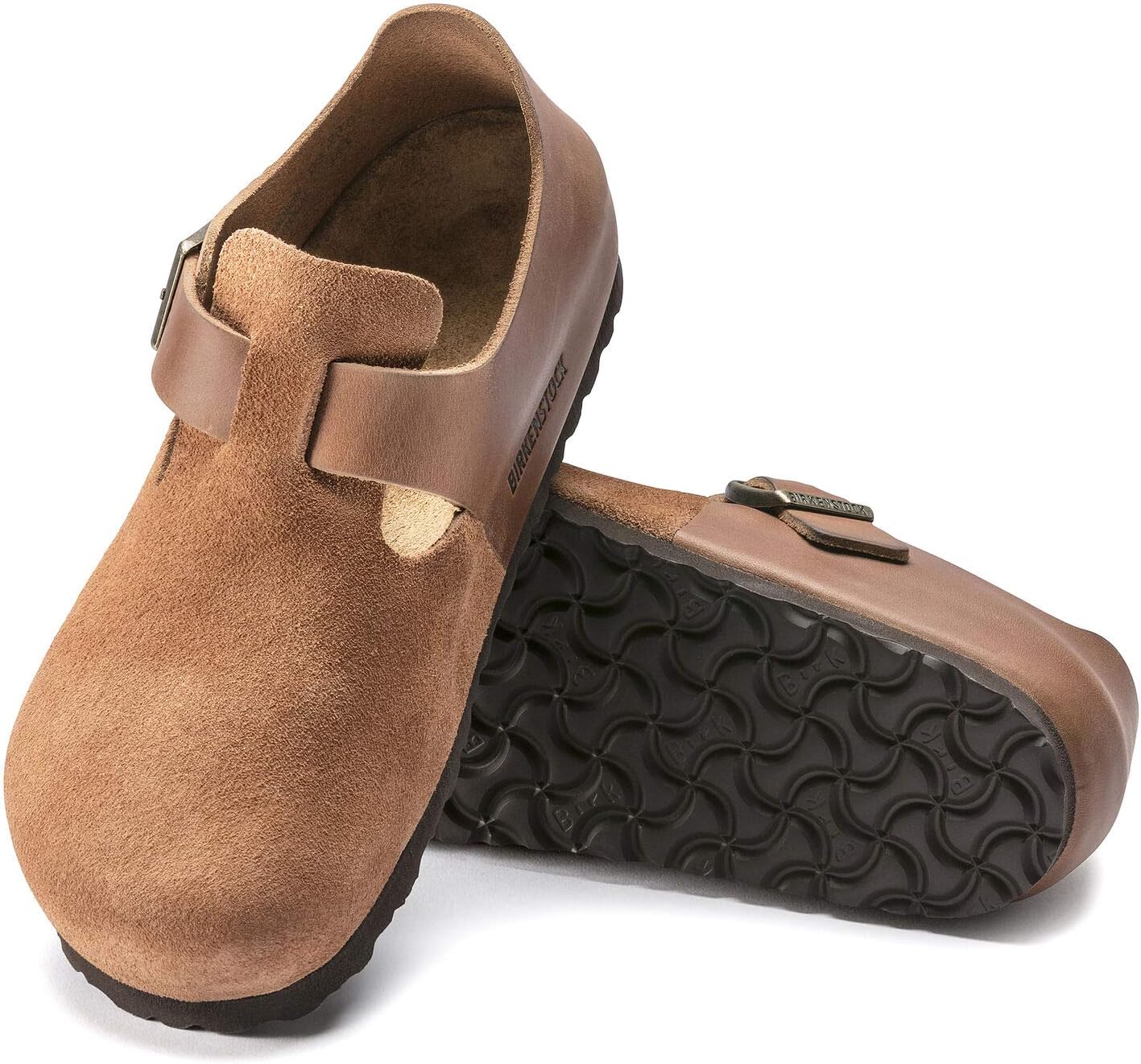 Мужские сабо Birkenstock London, 11-11.5 Wide Women/9-9.5 Wide Men Pecan — фото 2