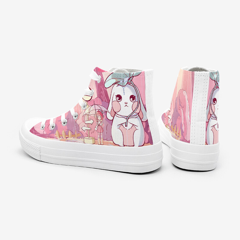 

Холщовые кеды женские высокие A&M, цвет Dragon Rabbit