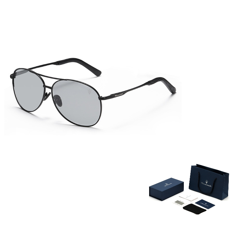 

Авиаторские солнцезащитные очки для мужчин plate and metal tr90 Maserati