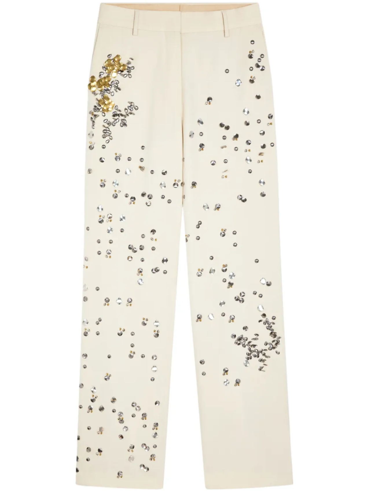

DRIES VAN NOTEN брюки с заклепками, нейтральный