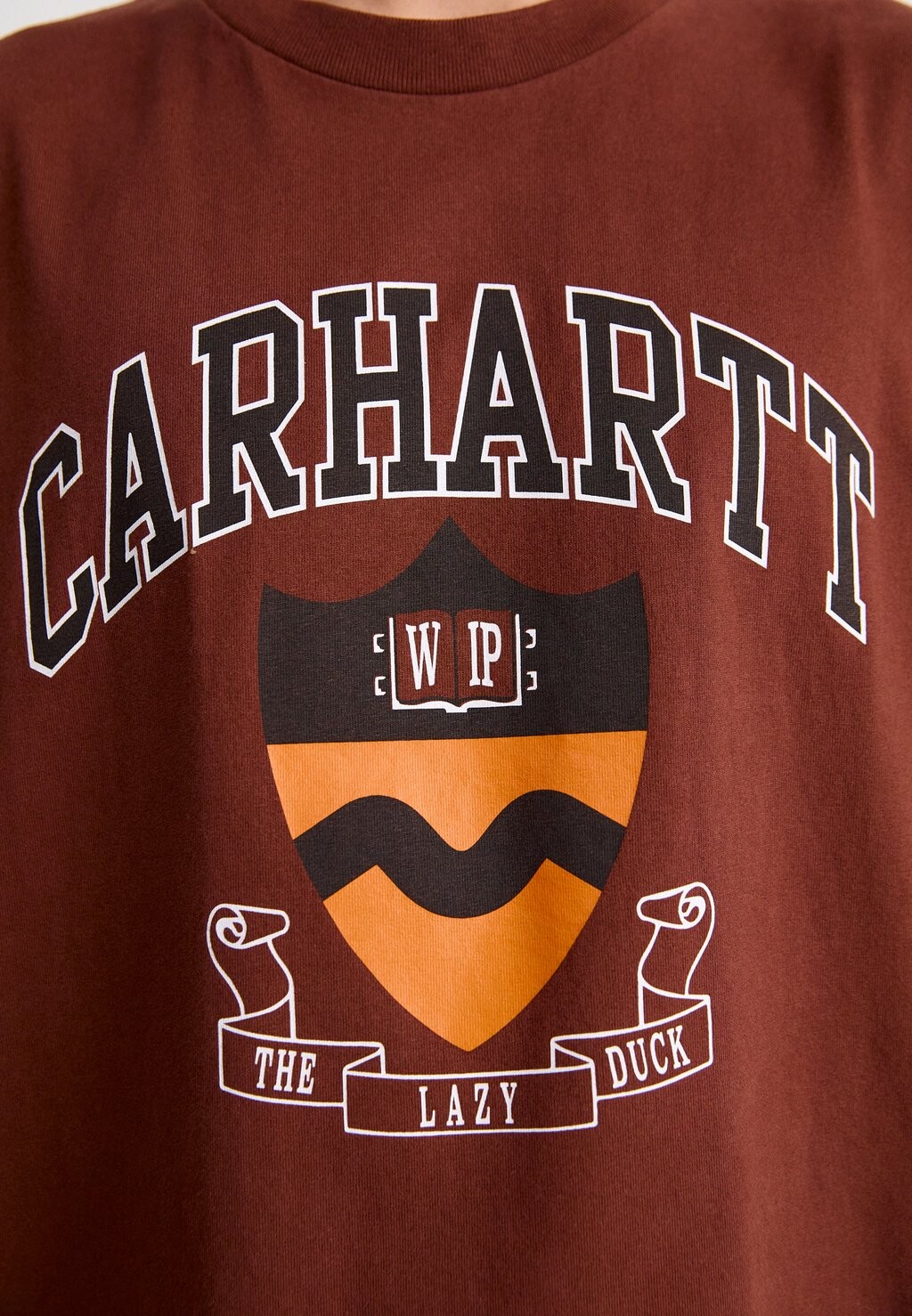

Футболка с принтом LAZY DUCK ACADEMY Carhartt WIP, темно-коричневый