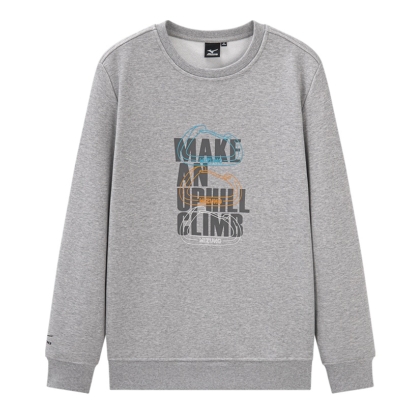 

Свитшот унисекс Mizuno, светло-голубой