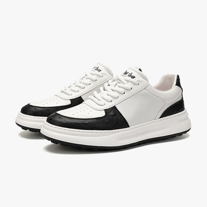 

Износостойкие низкие повседневные туфли для мужчин WALKER SHOP, White Brown