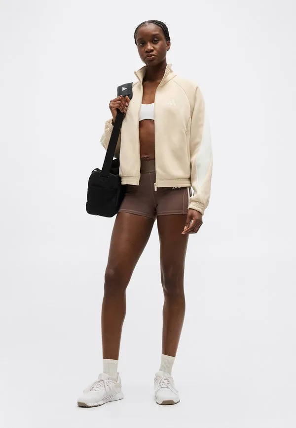 Толстовка на молнии для стадиона Adidas Sportswear, Beige/Off White — фото 2