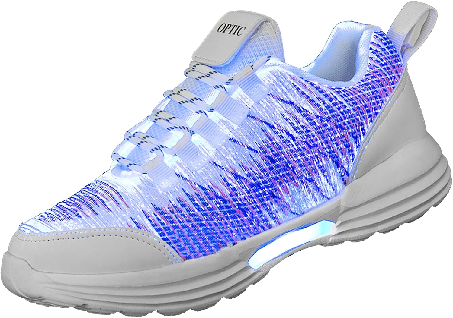 

Светящиеся кроссовки PYYIQI с LED-фиброоптикой для женщин и мужчин, светящиеся кроссовки с мигающими огнями для фестивалей, Рождества, Хэллоуина, новогодних вечеринок с USB-зарядкой, белый