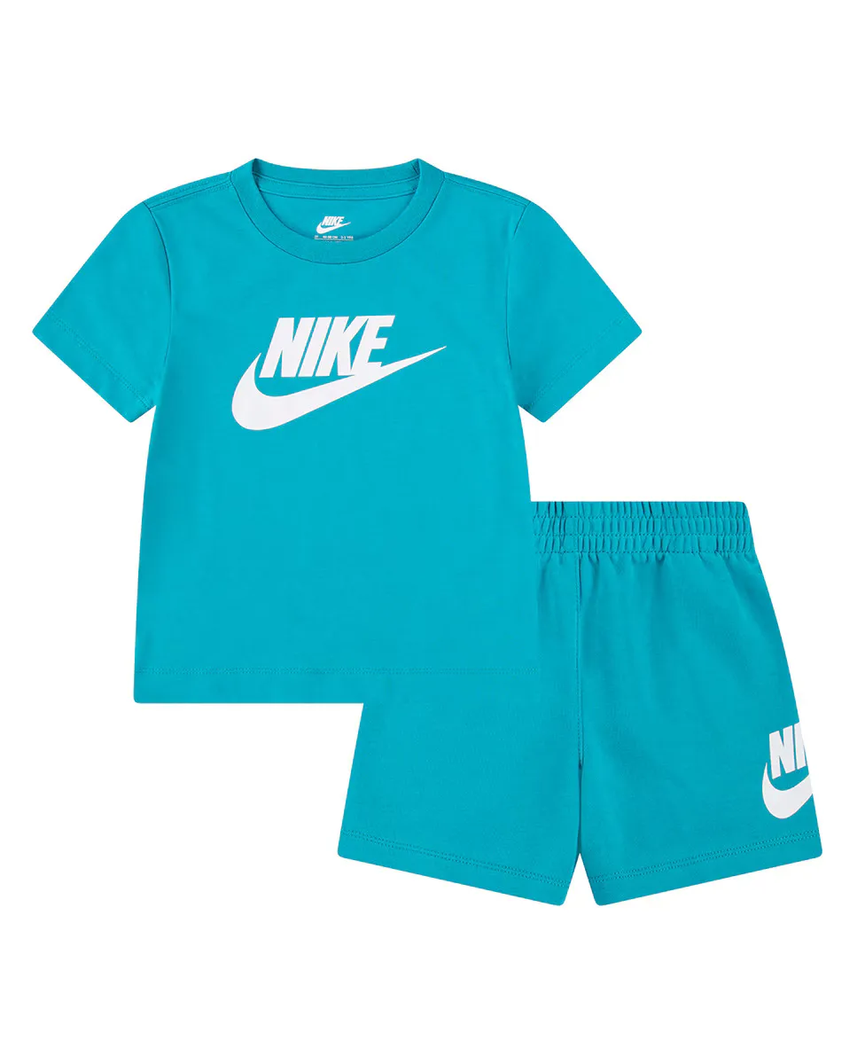

Комплект из футболки и шорт Nike Club, синий