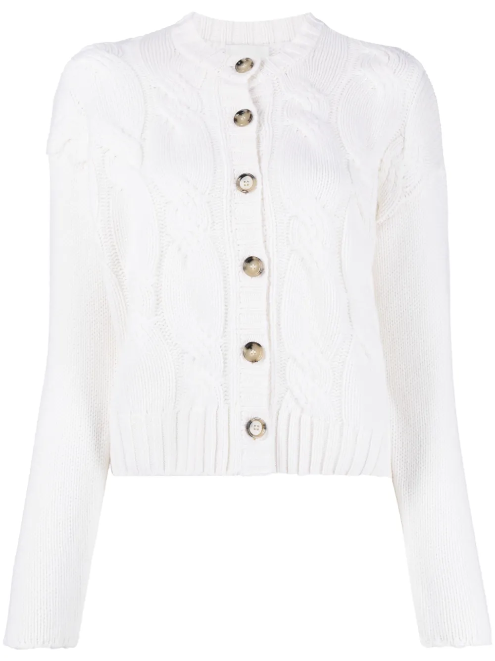 

Кашемировый кардиган фактурной вязки Allude, белый