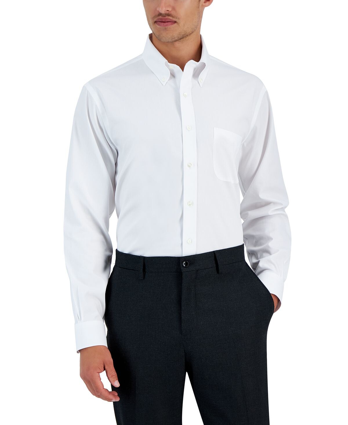 

Мужские однотонные классические рубашки обычного кроя без глажки Brooks Brothers