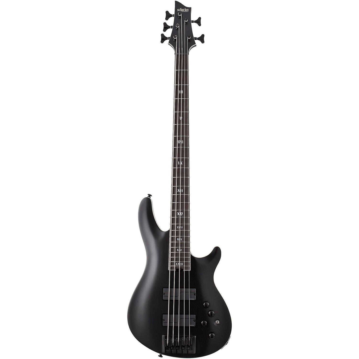 

Schecter Guitar Research SLS Elite-5 Evil Twin 5-струнная электрическая бас-гитара Satin Black
