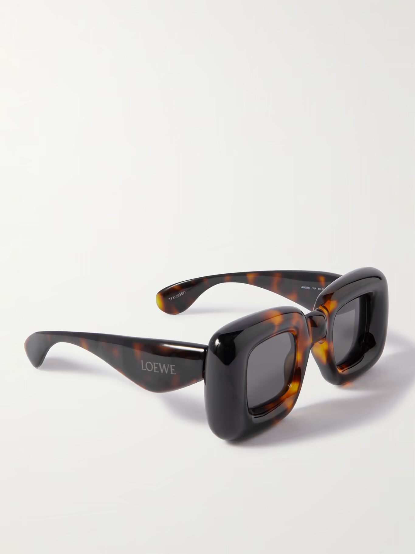 

Солнцезащитные очки в квадратной черепаховой оправе из ацетата LOEWE EYEWEAR, цвет Tortoiseshell