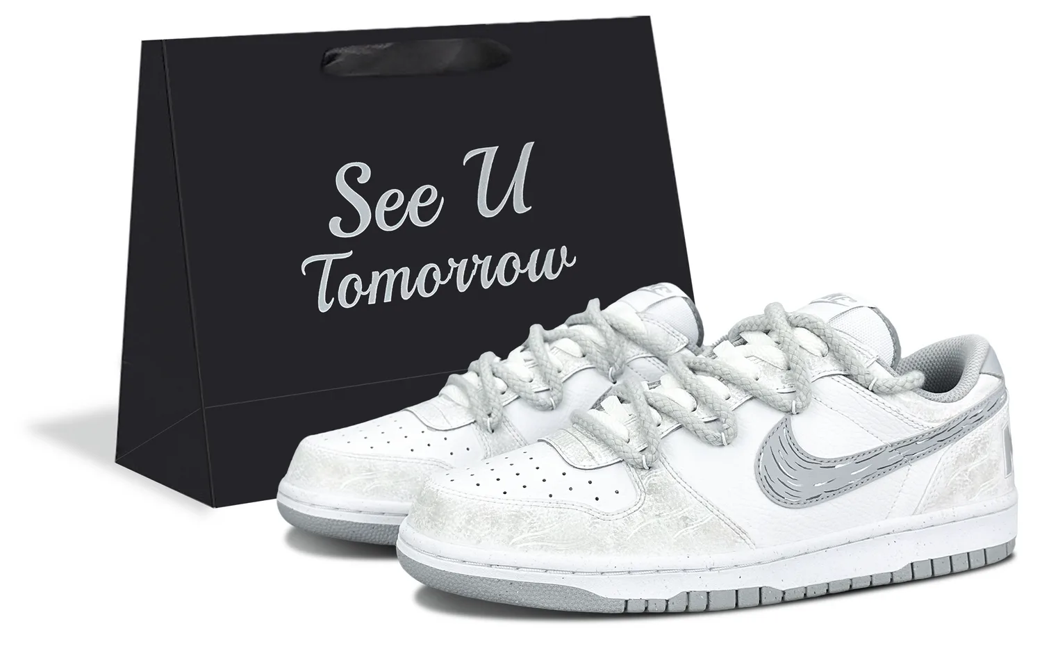 Nike Кроссовки для скейтбординга мужские low top, устойчивые к истиранию, дышащие, цвет smoke gray