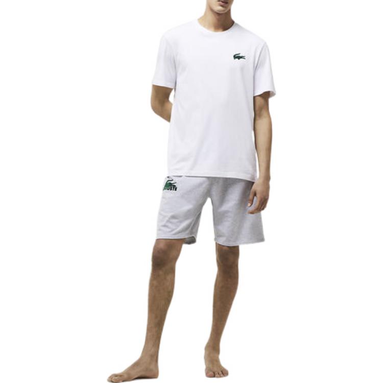 Футболка LACOSTE SS22, мужская, белая — фото 3