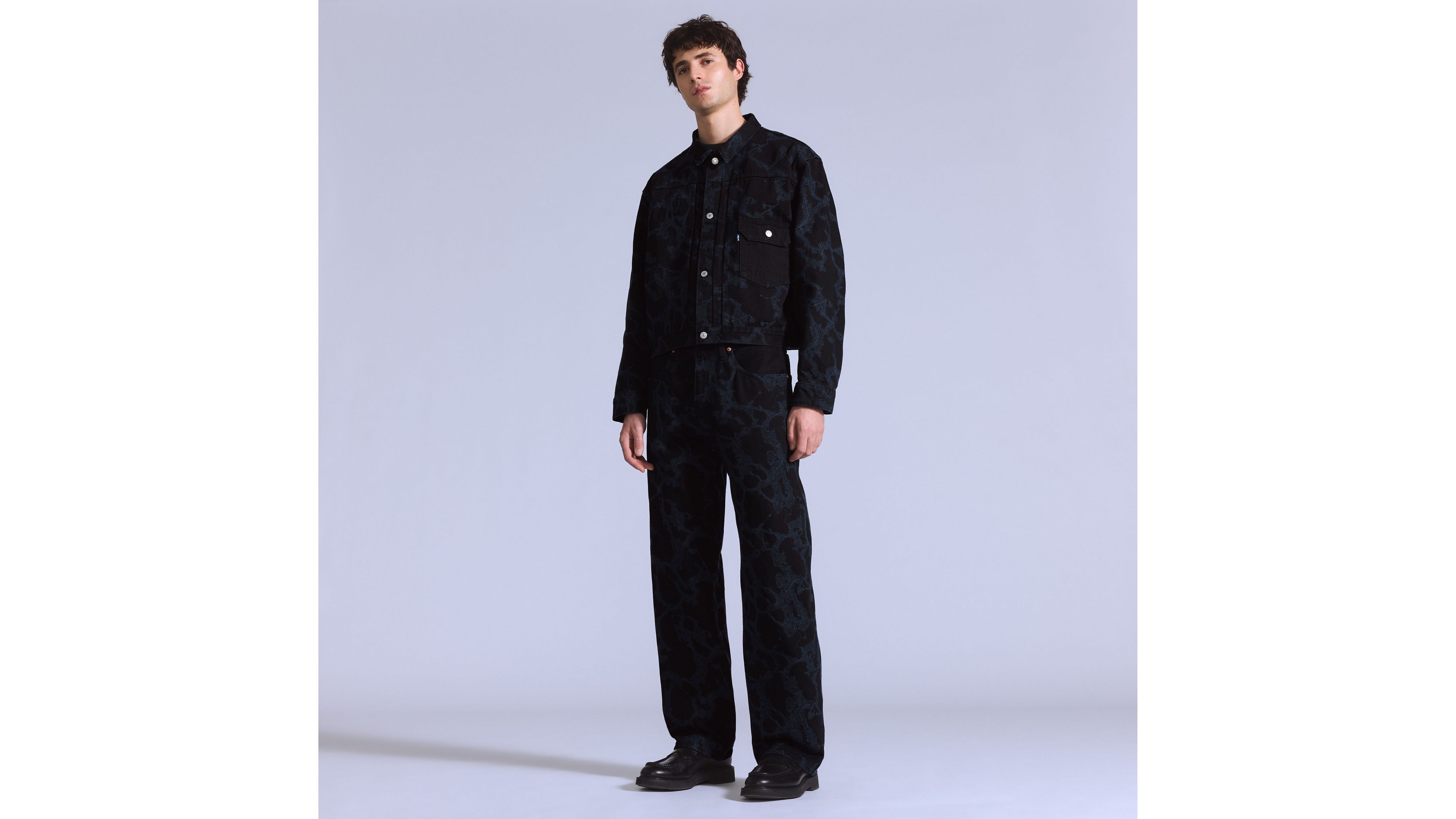 

Джинсы мужские Marker Loose Levi's, Hitch - Dark Wash