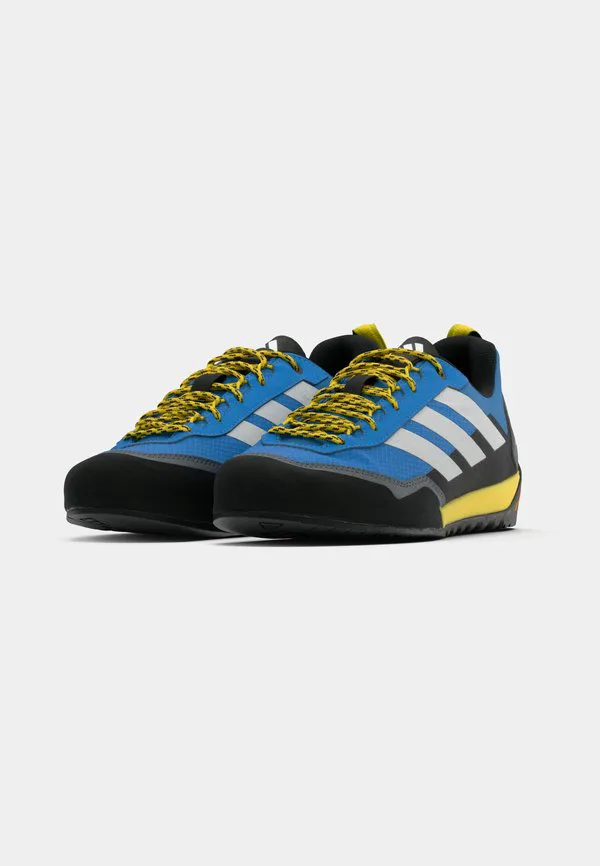 Обувь для одиночного подхода skychaser, походные ботинки Adidas Terrex, Ray Blue/Green One/Core Black — фото 3