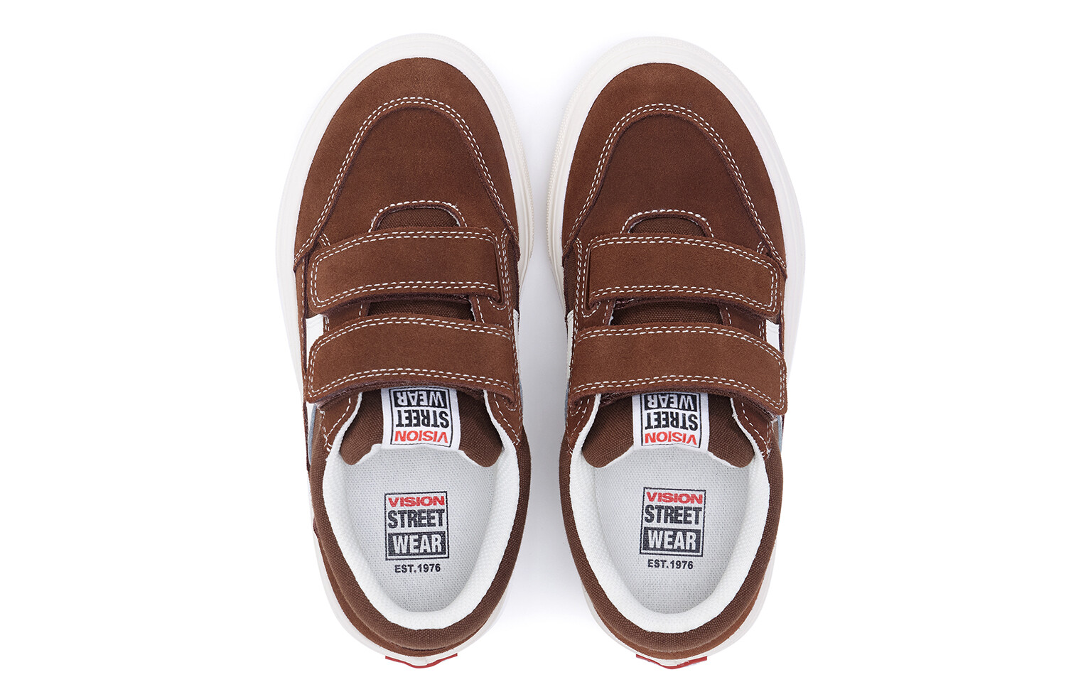 Детские парусиновые туфли Stick Light Kids Low-top Brown Vision Street Wear, коричневый — фото 4