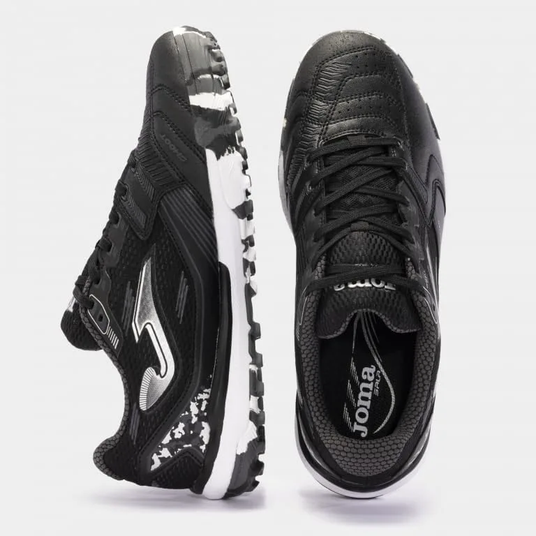 Joma - футбольные бутсы для игры на искусственном газоне, верх из дышащей сетки, вентиляция VTS, защита носка, средняя подошва из фйлона, прочная подошва, черный — фото 4