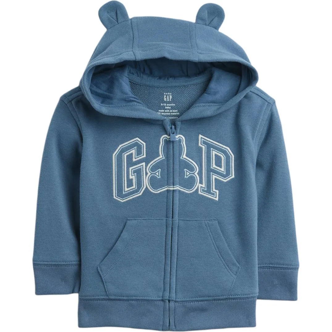 Свитшот для младенцев и малышей GAP, серо-синий