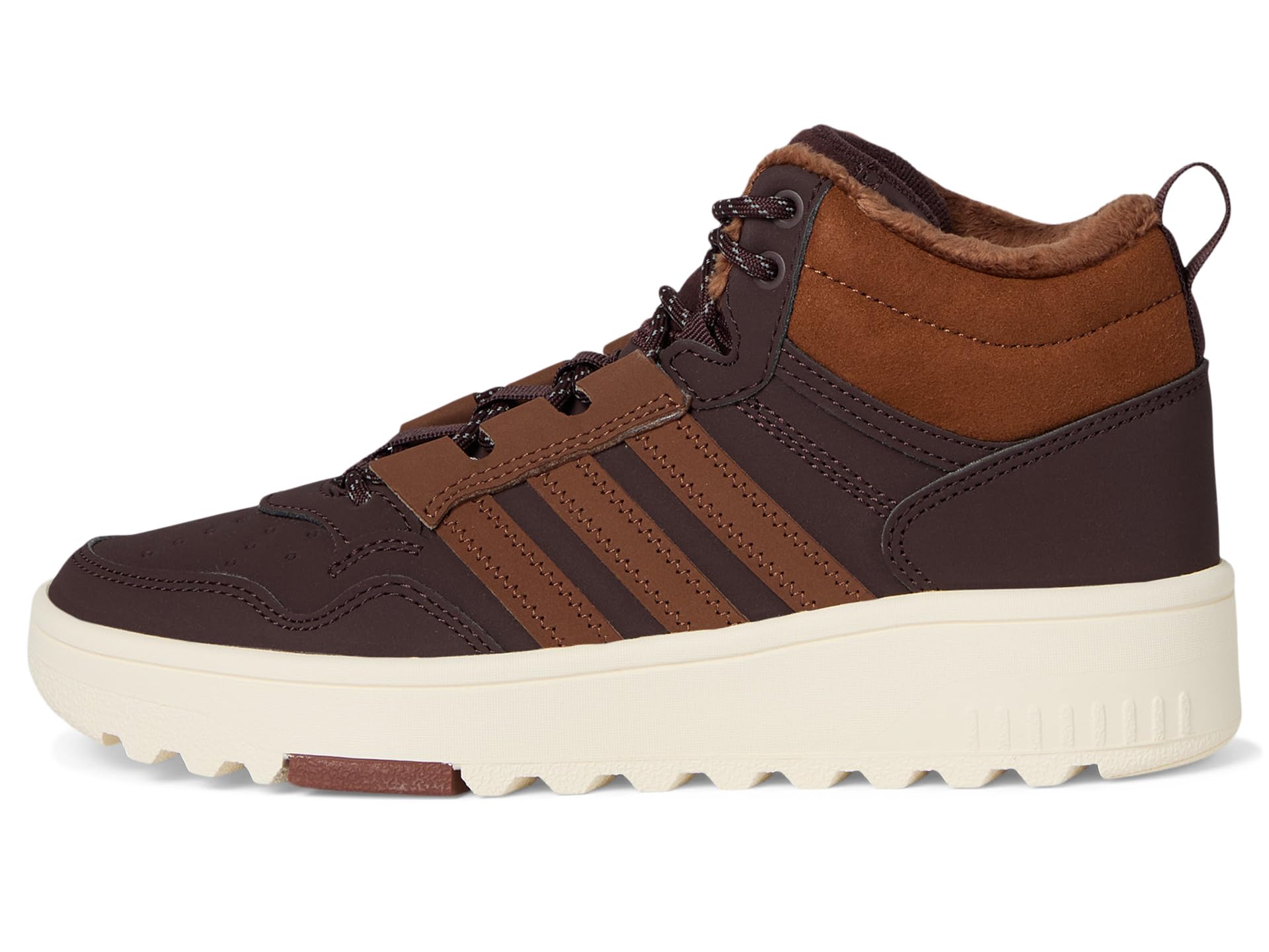 Кроссовки adidas Kids Hoops 4.0 Mid Top Shoes, цвет Shadow Brown/Supplier Colour/Off White — фото 4