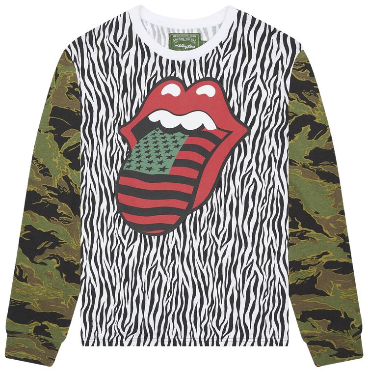 

Футболка с длинными рукавами Denim Tears Rolling Stones, мультиколор