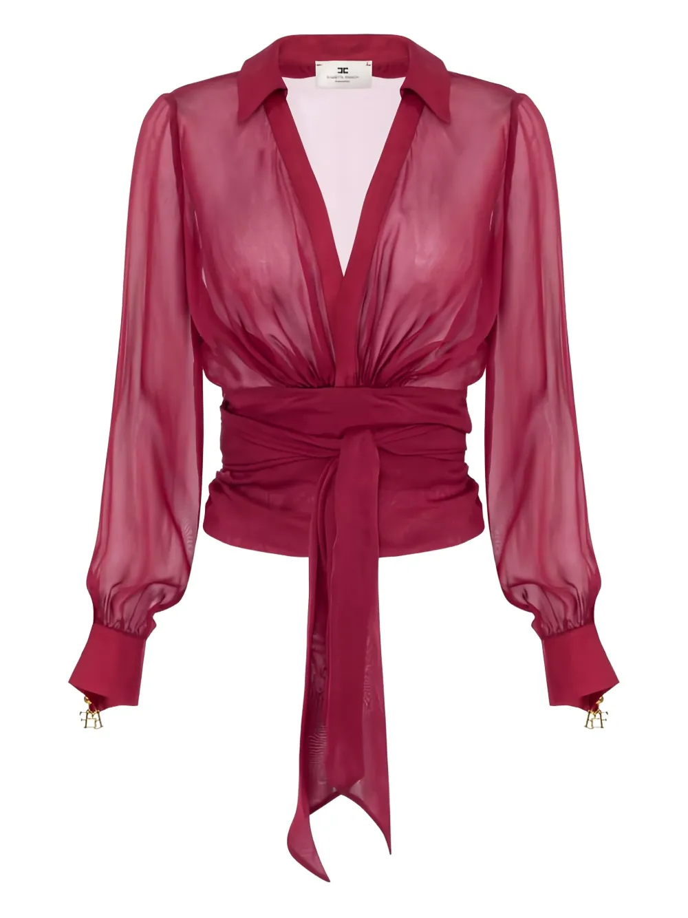 

Блузка с отделкой в виде ленты Elisabetta Franchi, красный