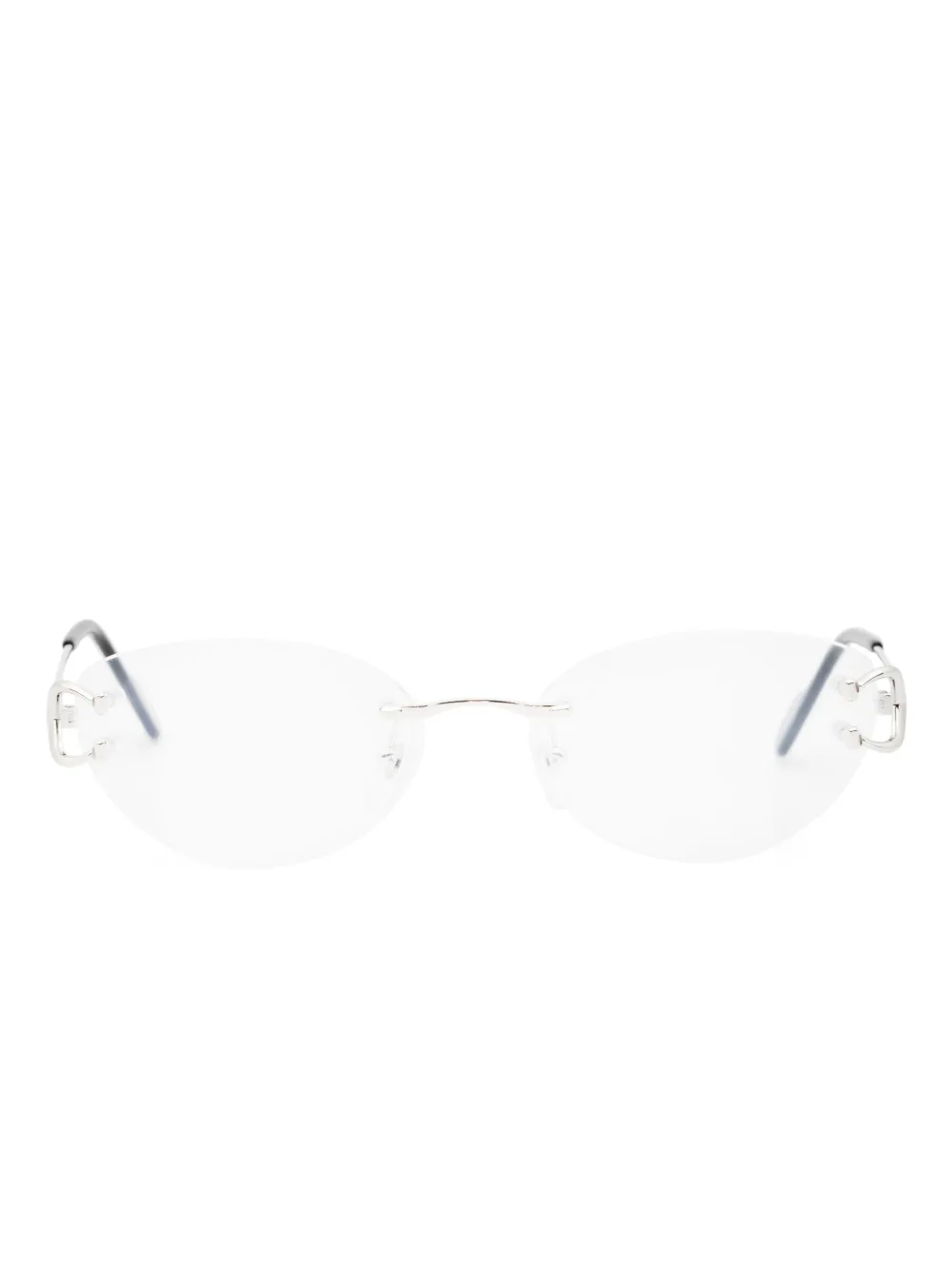 

Очки C Dècor в оправе 'кошачий глаз' Cartier Eyewear, серебяный