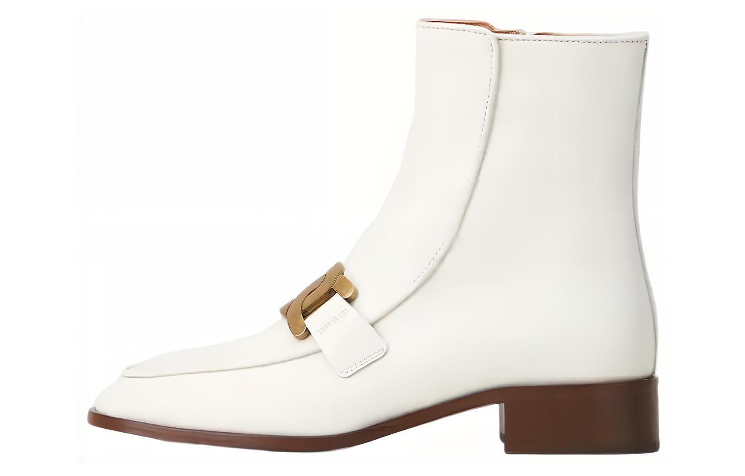 Кожаные ботинки-лодыжки с логотипом TOD'S